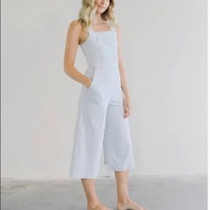Citizens of humanity overalls white light blue size small.